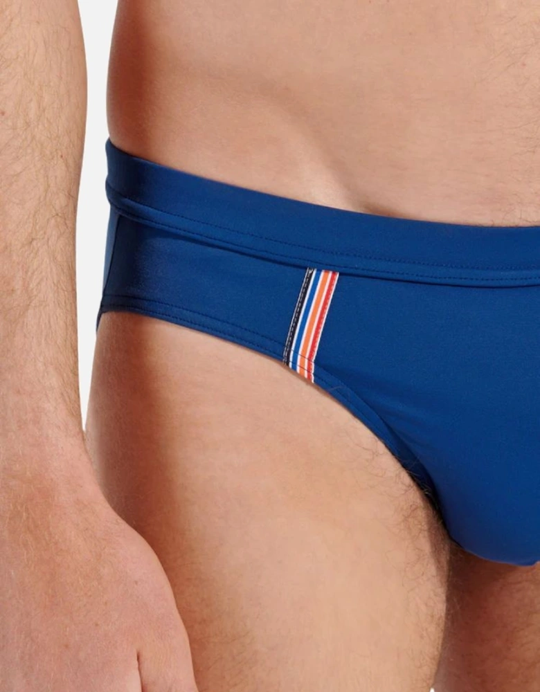 Nautical Cup Swim Mini Briefs, Navy