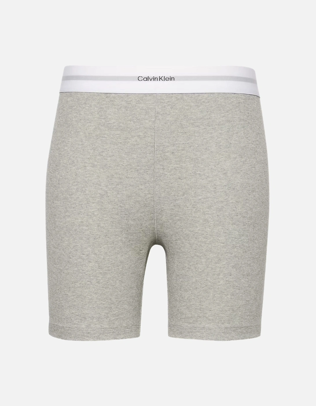 Women Modern Rib Cycling Shorts, Grey Heather, 2 of 1