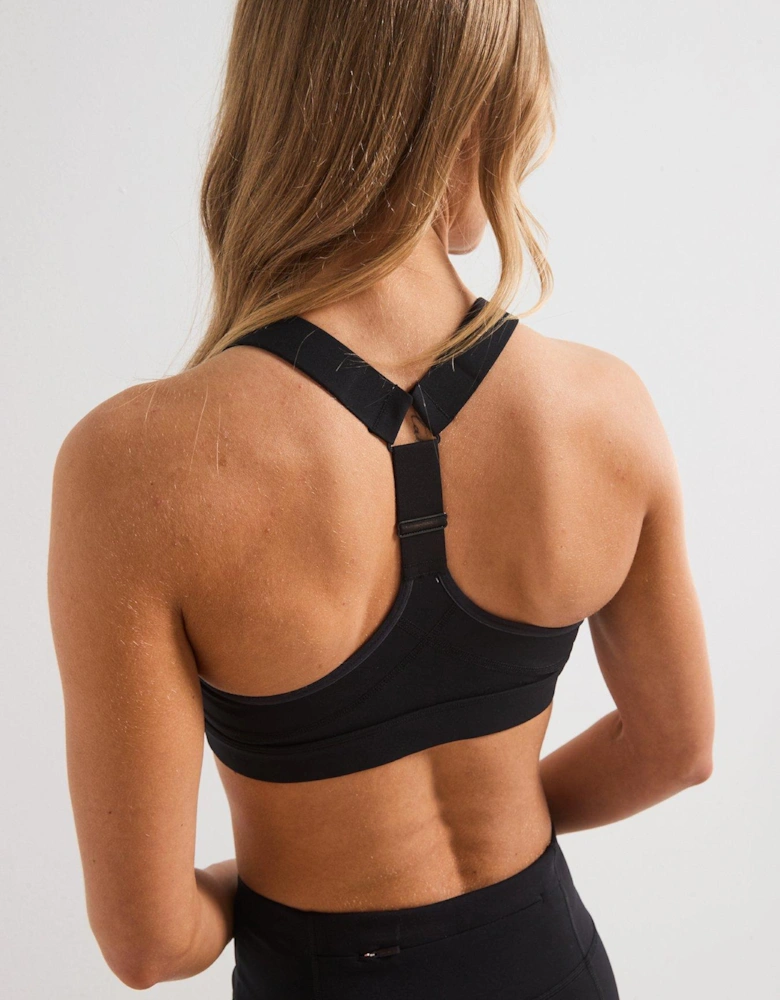 Womens Training Power Medium Impact Sports Bra - Black