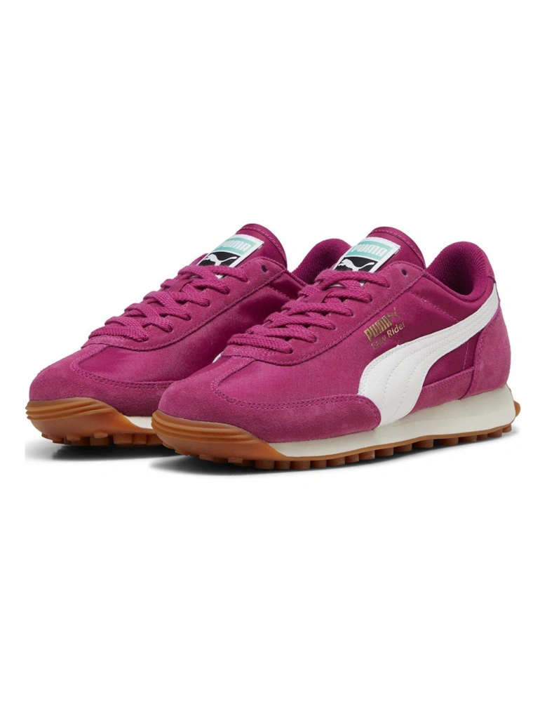 Women's Easy Rider Vintage Trainers - Dark Pink