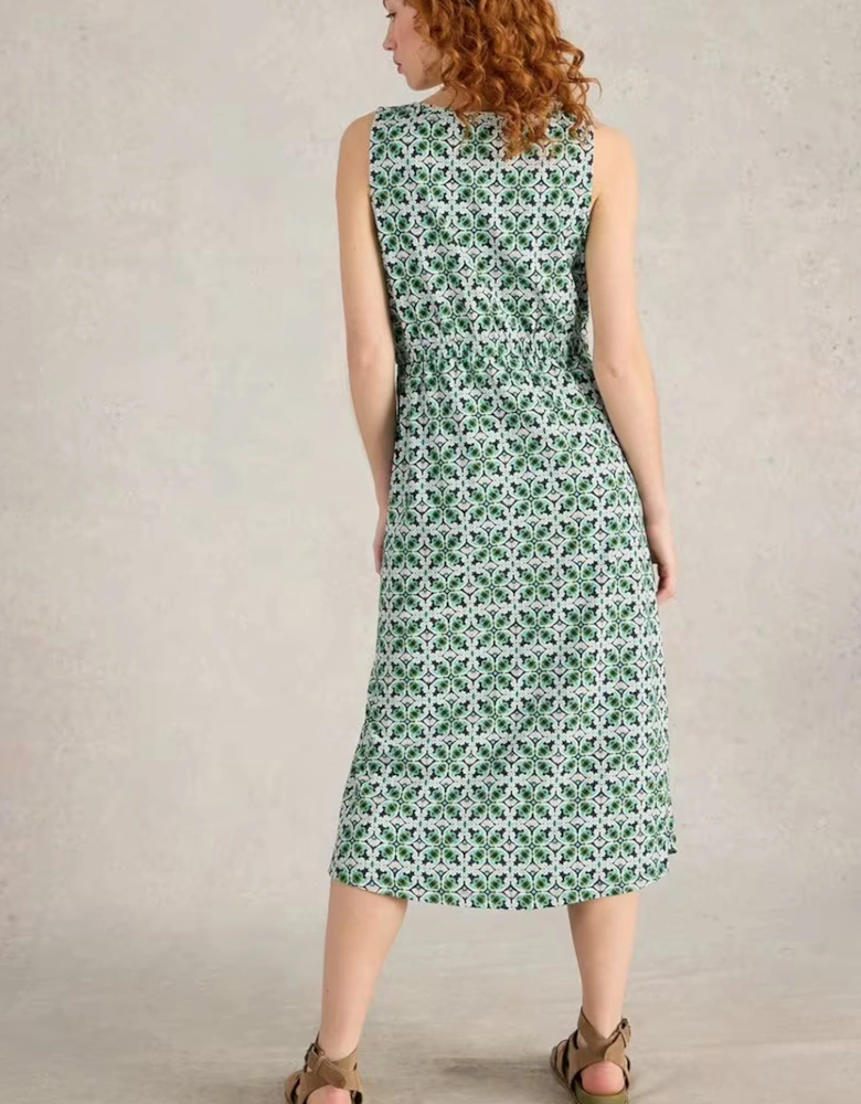 Women's Heidi Jersey Dress Navy Print