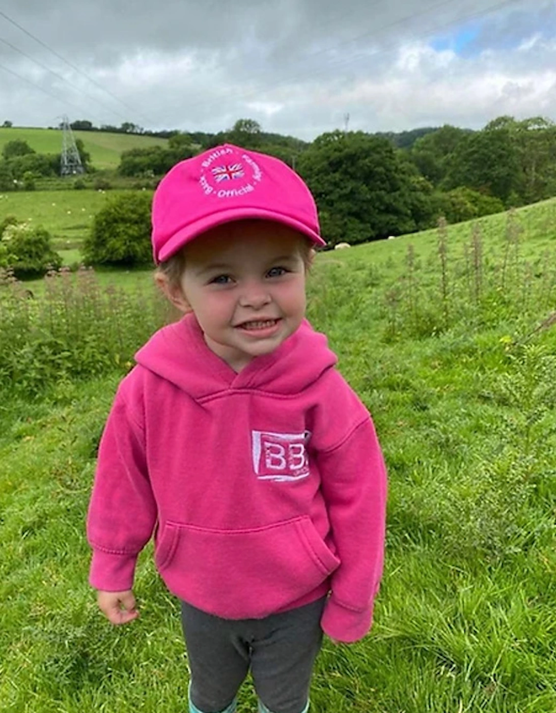 Back British Farming Children's Hoodie Hot Pink