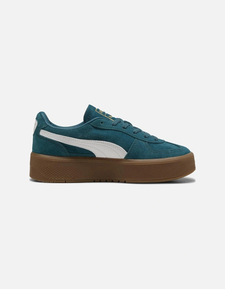 Women's Palermo Elevata Trainers - Dark Green