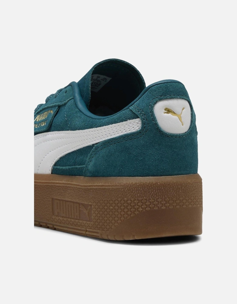 Women's Palermo Elevata Trainers - Dark Green