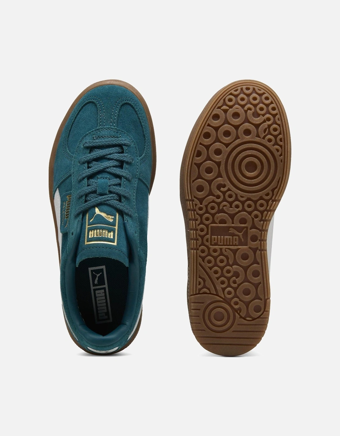 Women's Palermo Elevata Trainers - Dark Green