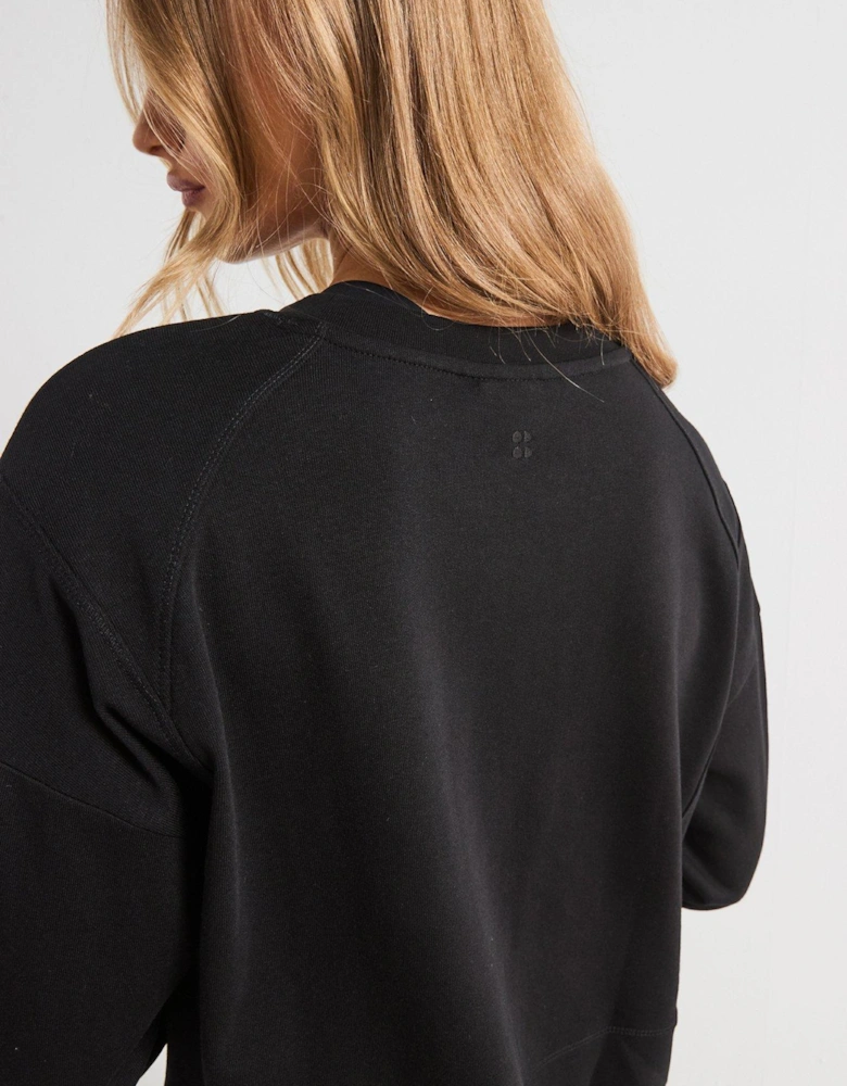 Womens Training After Class Sweatshirt - Black