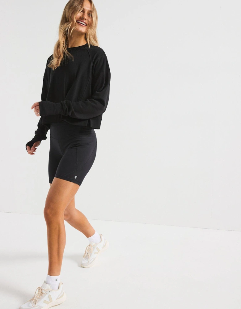 Womens Training After Class Sweatshirt - Black