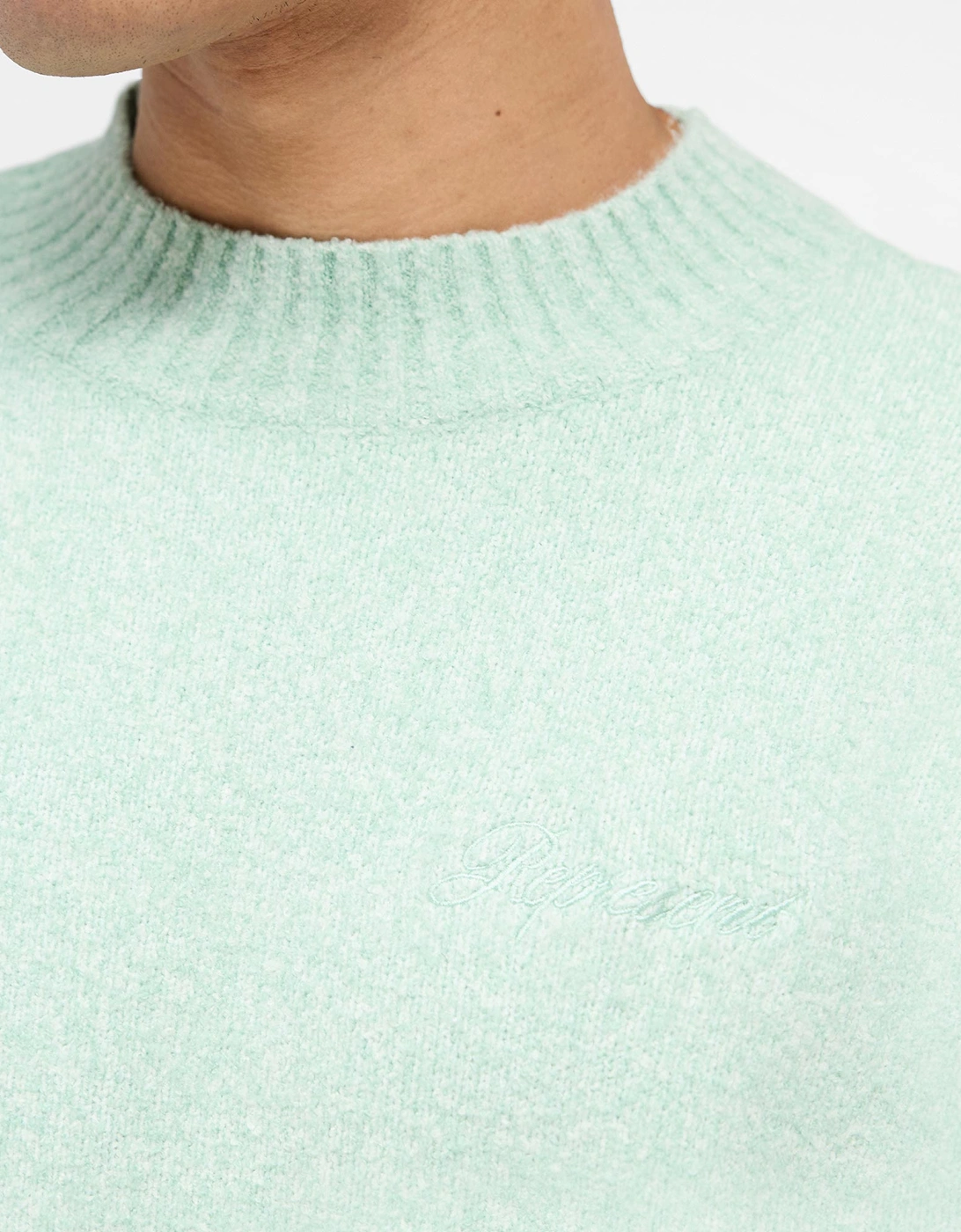 Oversized Fit Marled Knit Jumper