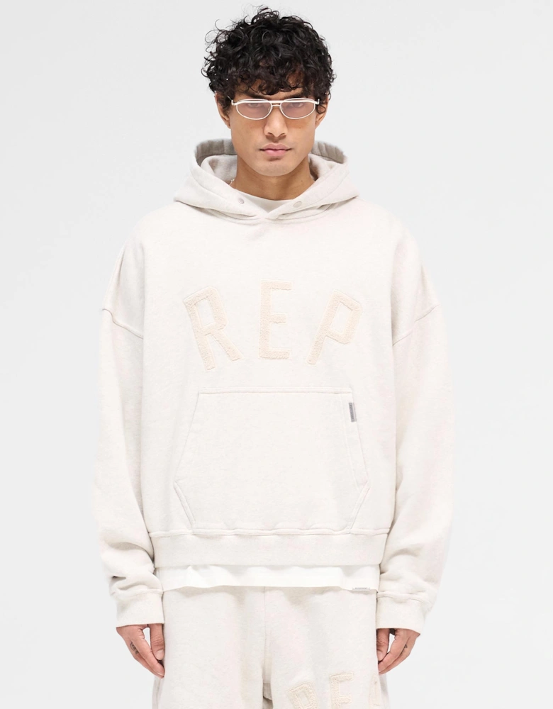 Oversized Fit Rep Applique Hoodie