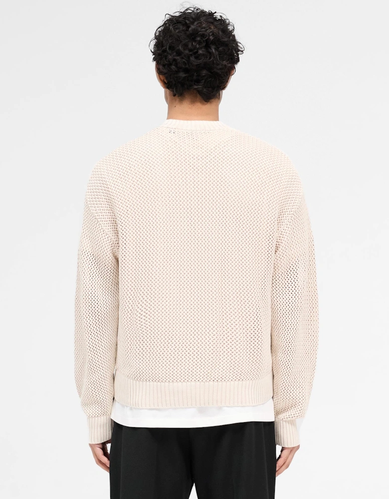 Oversized Fit Open Gauge Knit Jumper