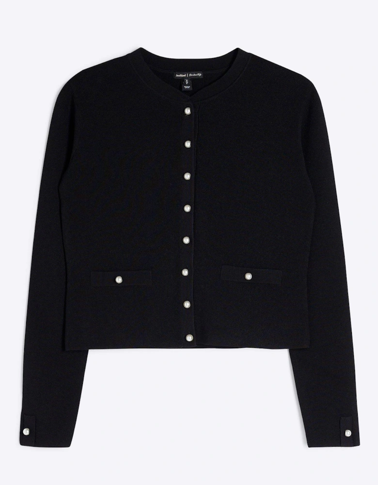 Clean Military Cardi - Black