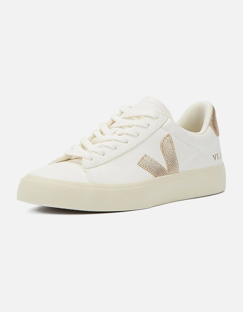 Campo Platine Women's White/Gold Trainers