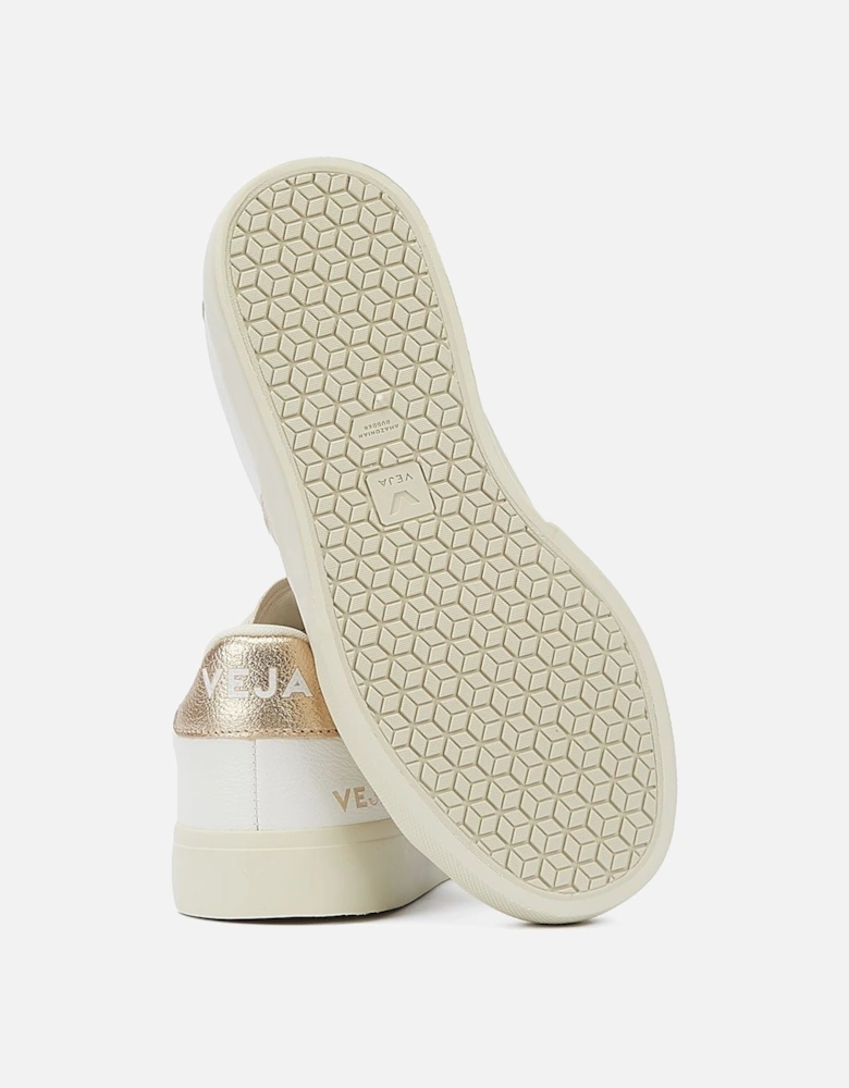 Campo Platine Women's White/Gold Trainers