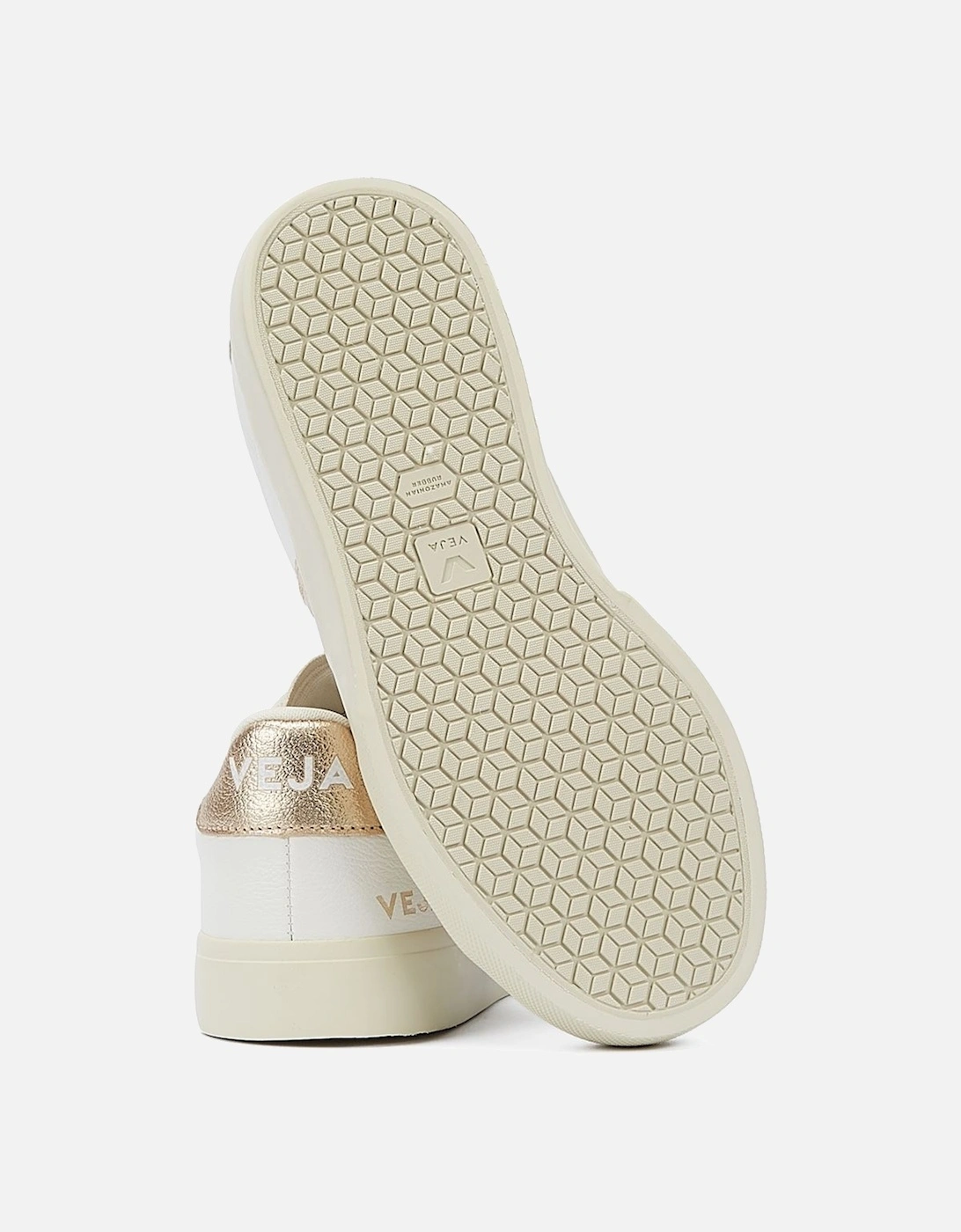 Campo Platine Women's White/Gold Trainers