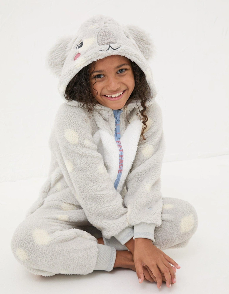 Girls Koala All In One - Light Grey