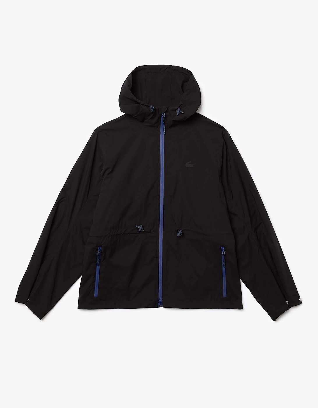 Adjustable Waist Light Zip Windbreaker Jacket