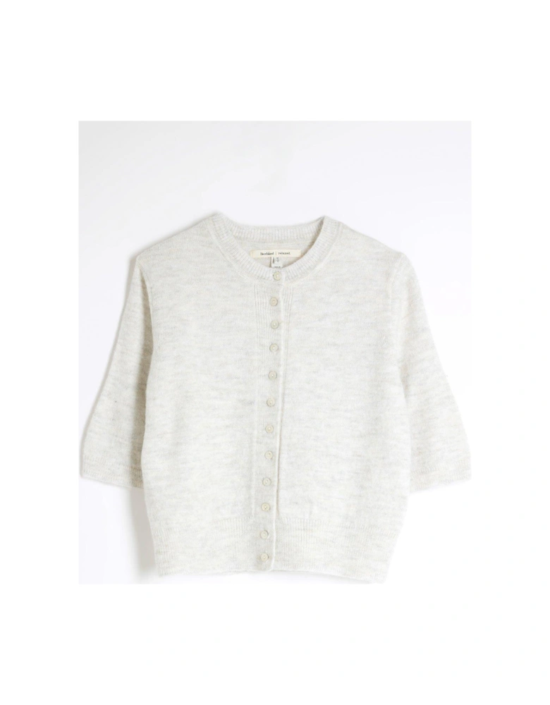 Button Down Cardigan - Cream