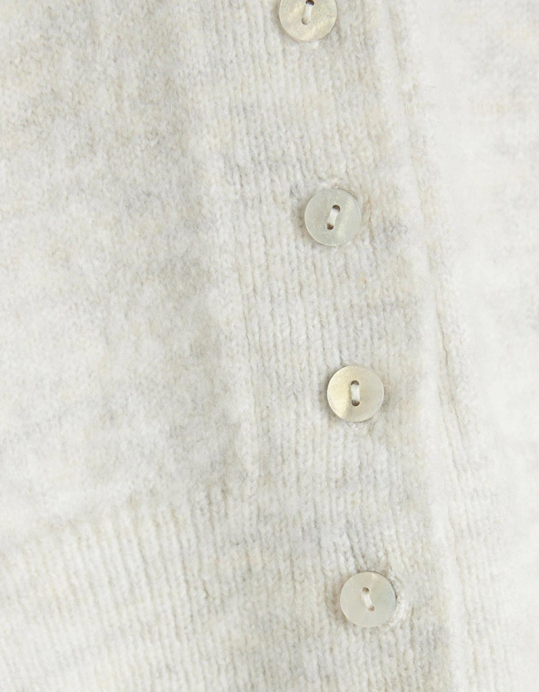 Button Down Cardigan - Cream