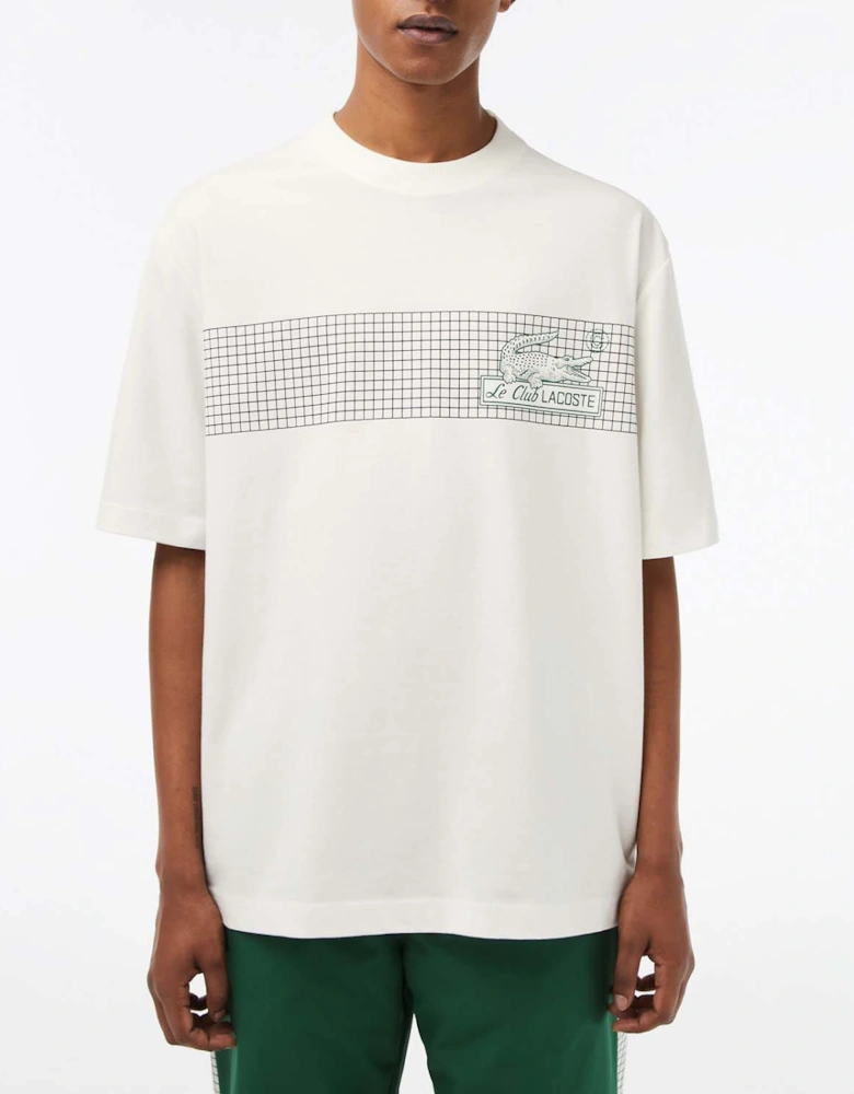 Loose Fit Tennis Print T-Shirt