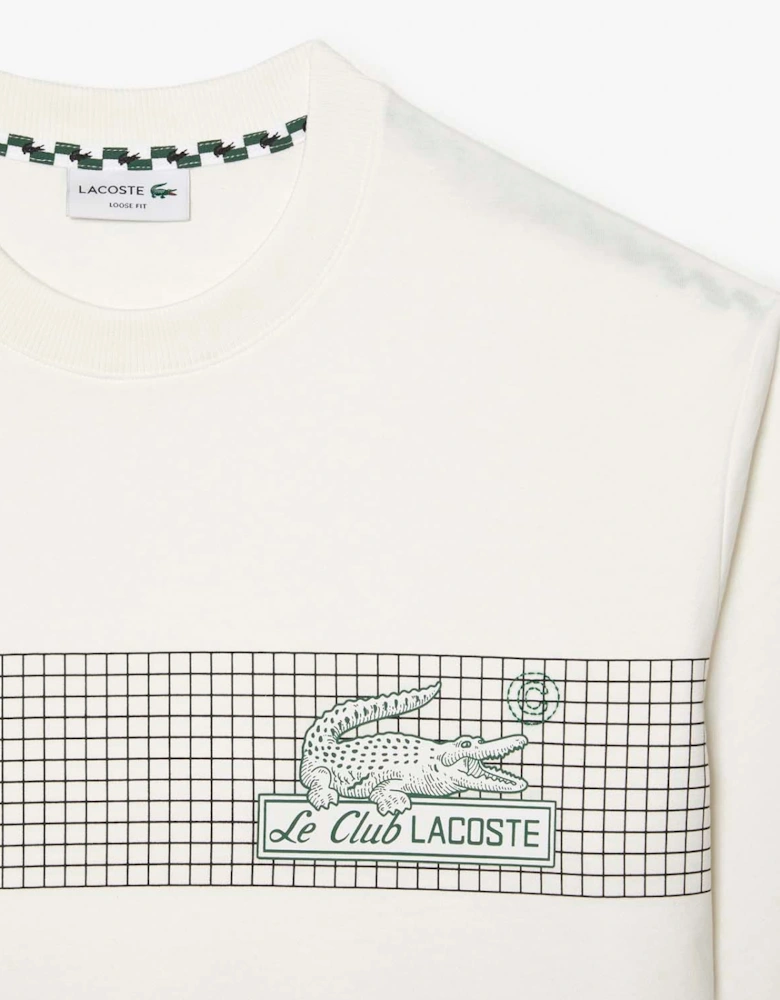 Loose Fit Tennis Print T-Shirt