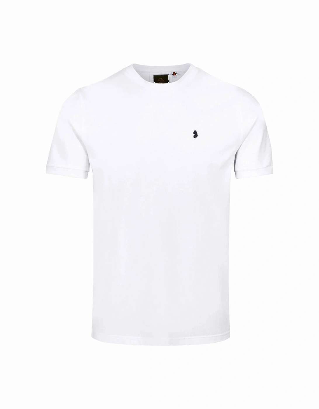 Luke Shanghai Jersey Crew Reg Fit T Shirt White