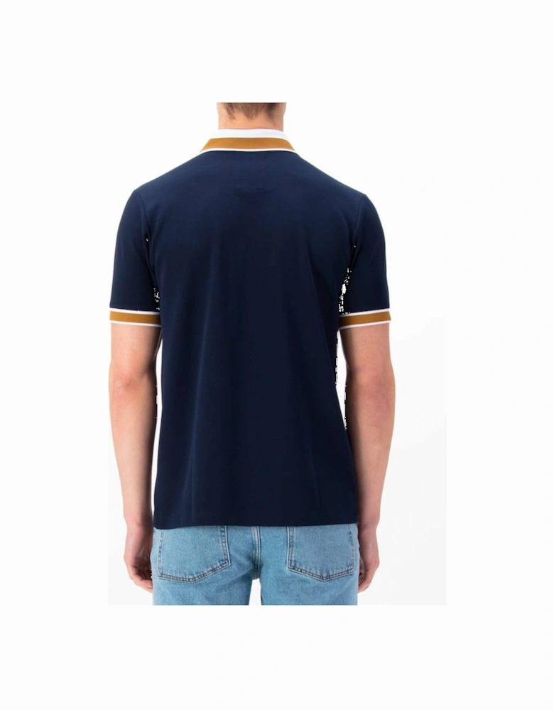 Luke Makati Detailed Polo Shirt Dark Navy