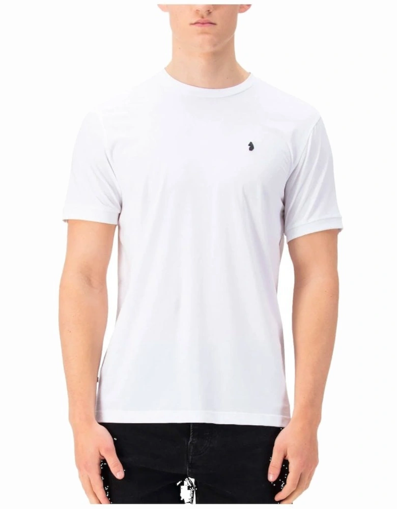 Luke Shanghai Jersey Crew Reg Fit T Shirt White