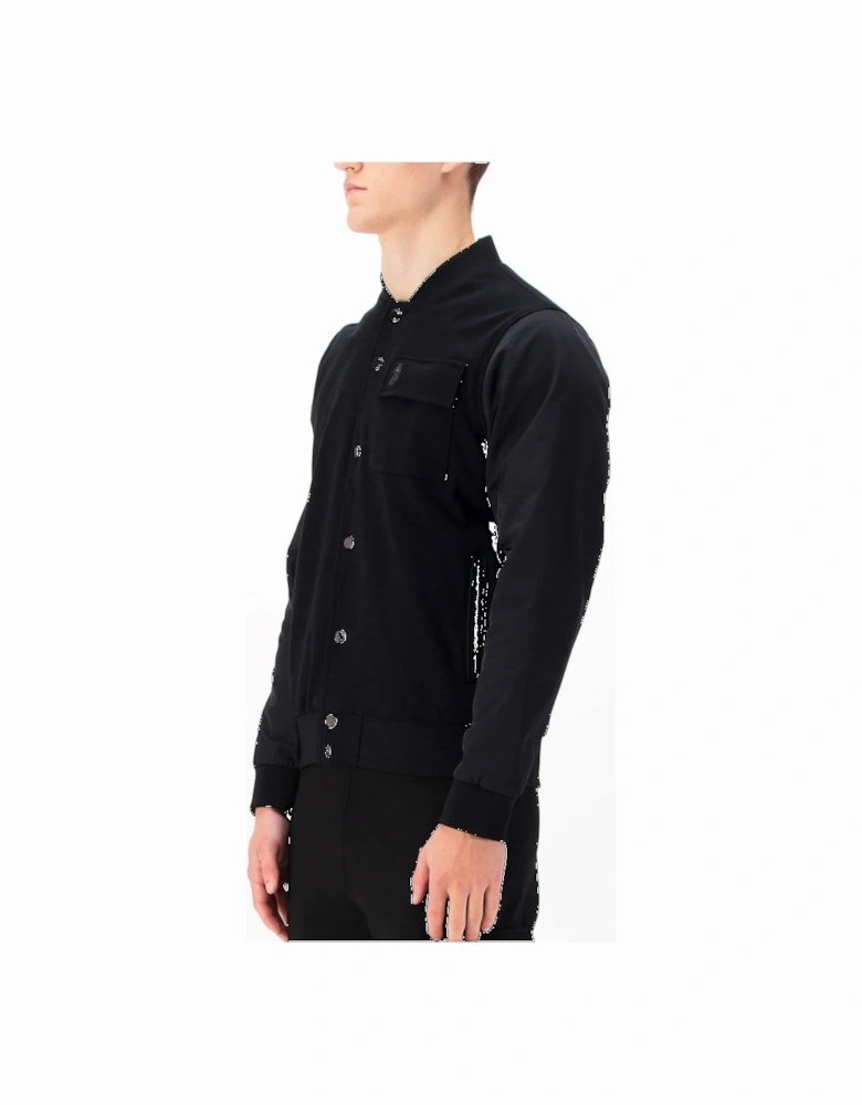 Luke Chief Felt Badge Bomber Jacket Black