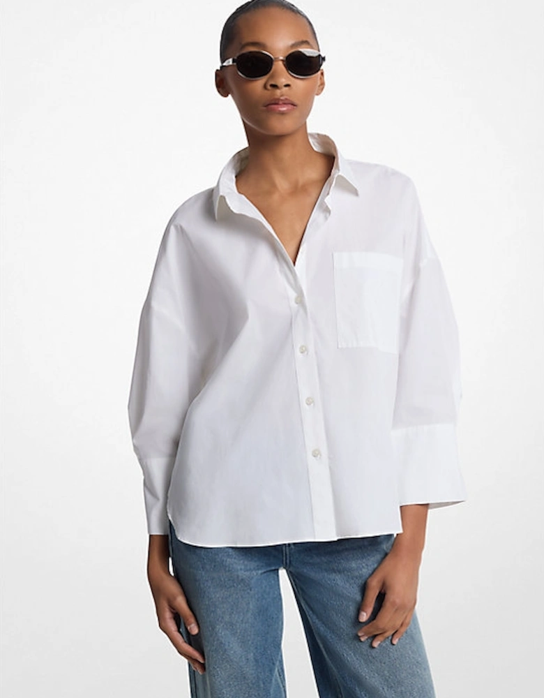 Stretch Cotton Poplin Shirt