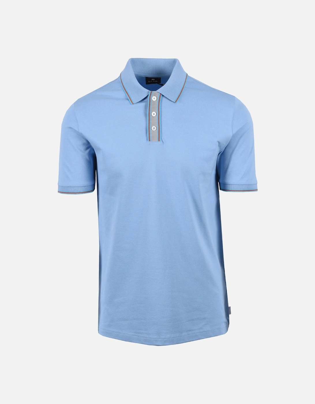 Reg Fit Tipped Polo Light Blue, 4 of 3