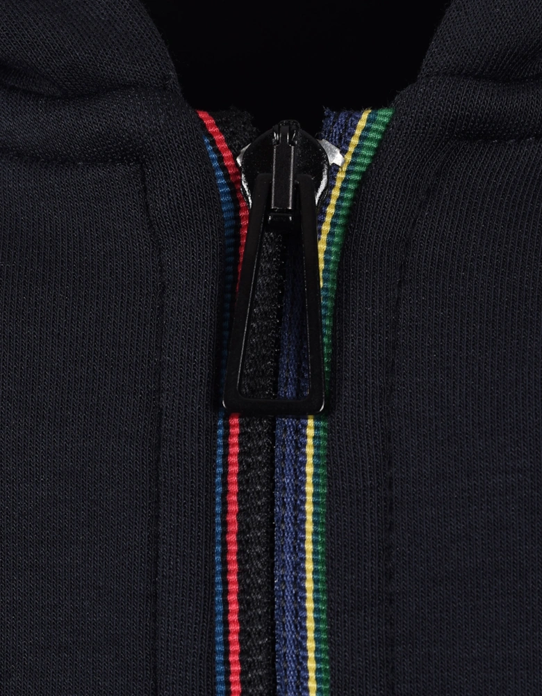 Zip Through Hoodie Dark Navy