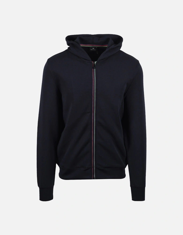 Zip Through Hoodie Dark Navy