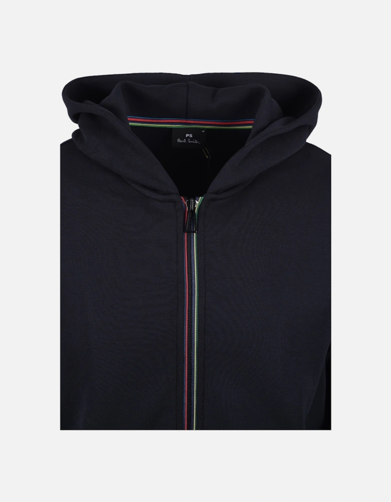 Zip Through Hoodie Dark Navy