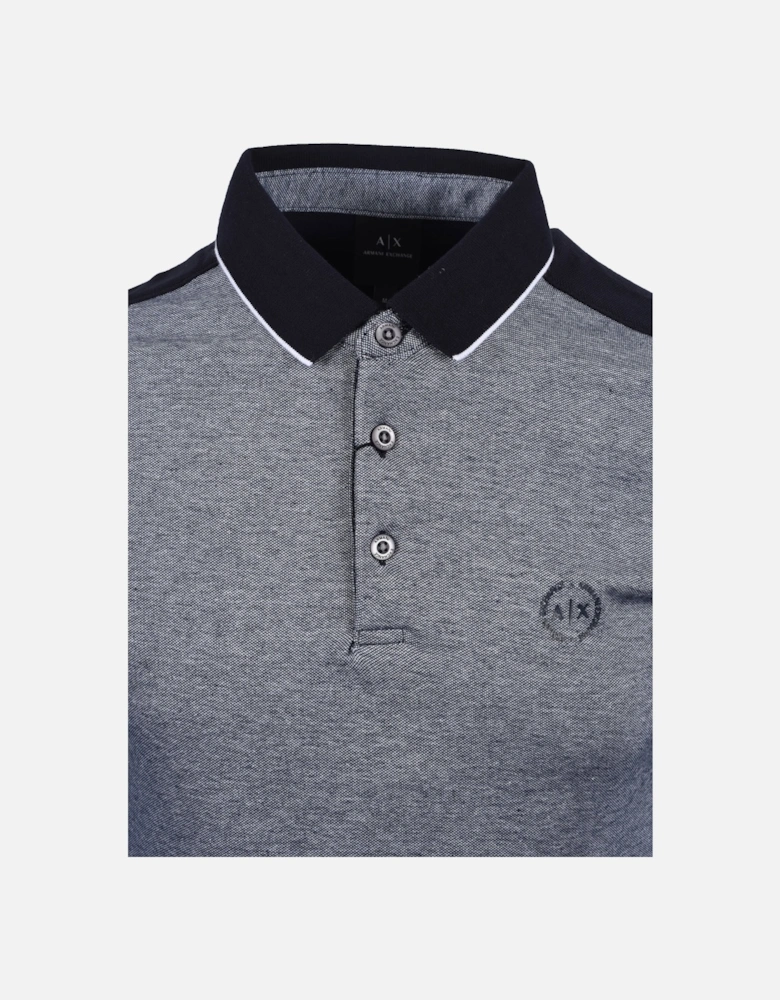 Cotton Piquet Polo Shirt Navy