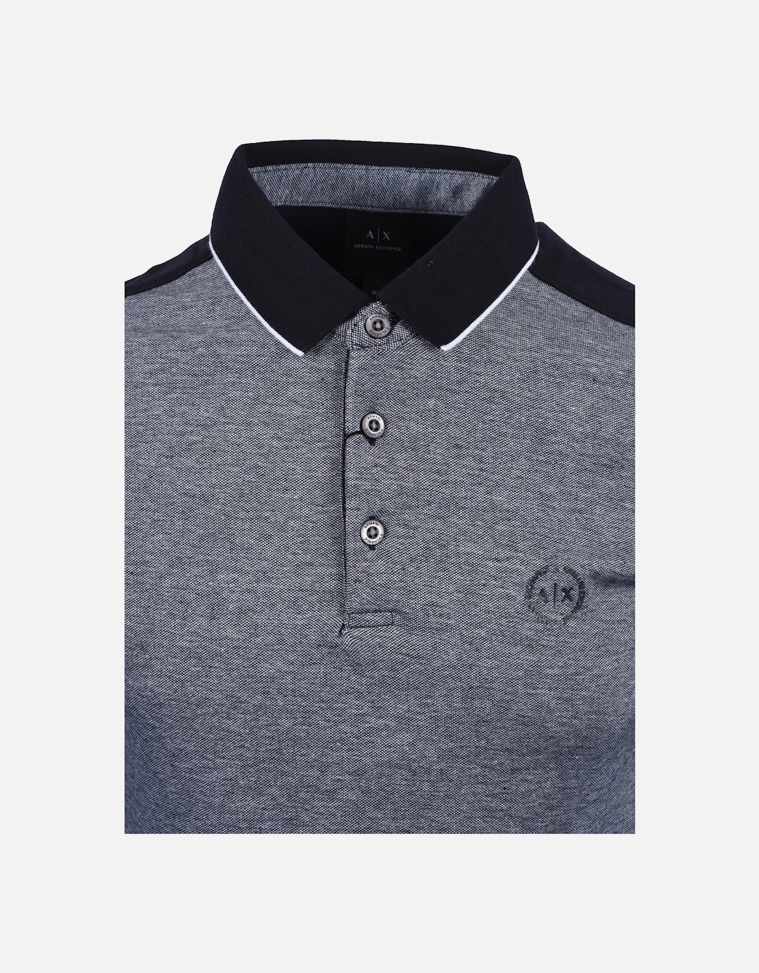 Cotton Piquet Polo Shirt Navy