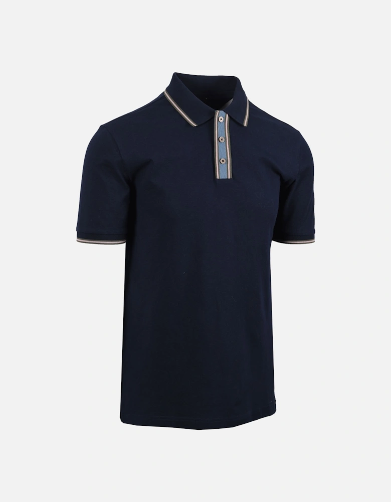 Reg Fit Tipped Polo Dark Navy