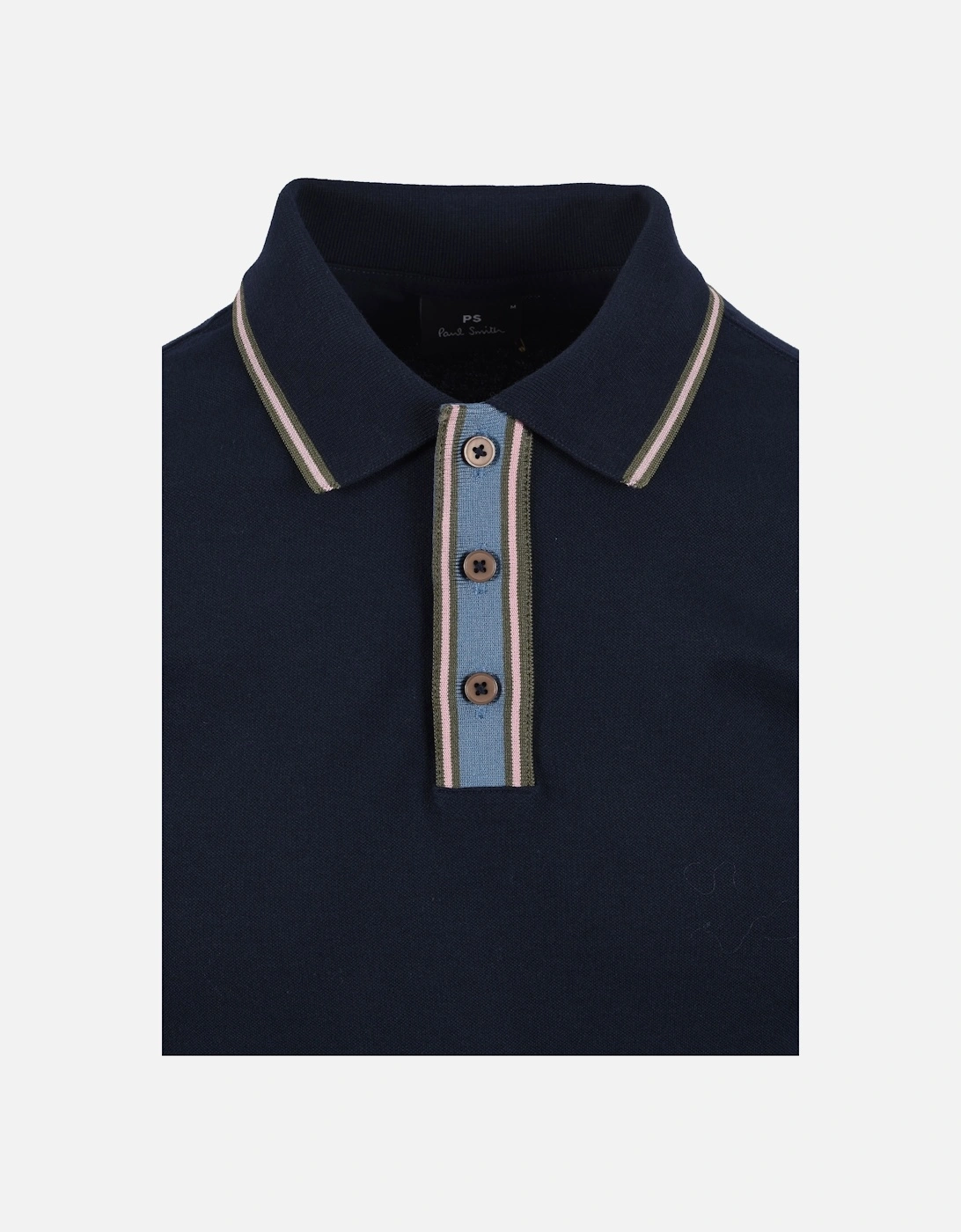 Reg Fit Tipped Polo Dark Navy