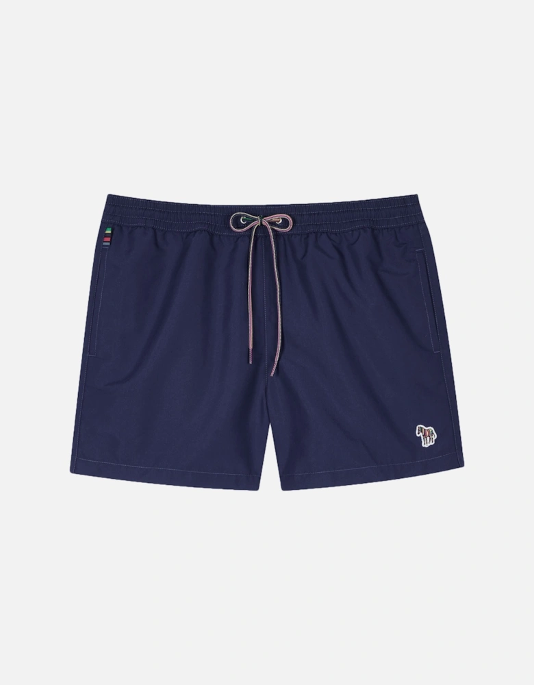 Zebra Logo Swim Shorts Blue