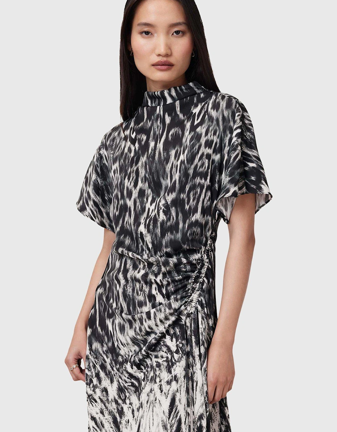 Rosie Print Dress - Black, 2 of 1