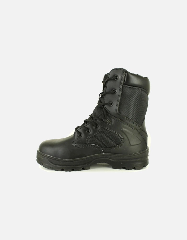 Mens Safety Boots Drill Lace Up black UK Size