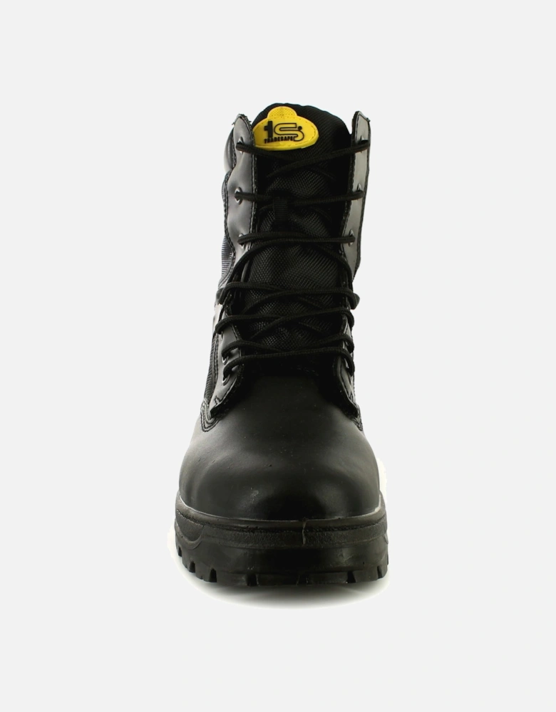 Mens Safety Boots Drill Lace Up black UK Size