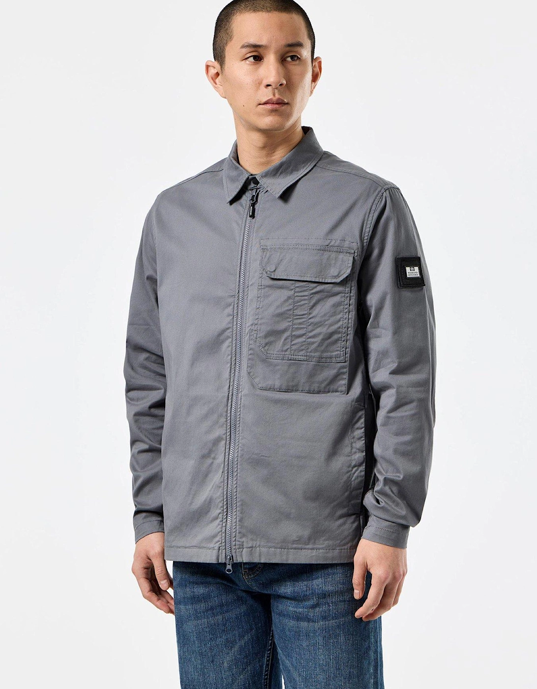 Graniteville Cotton Pocket Overshirt - Grey, 2 of 1