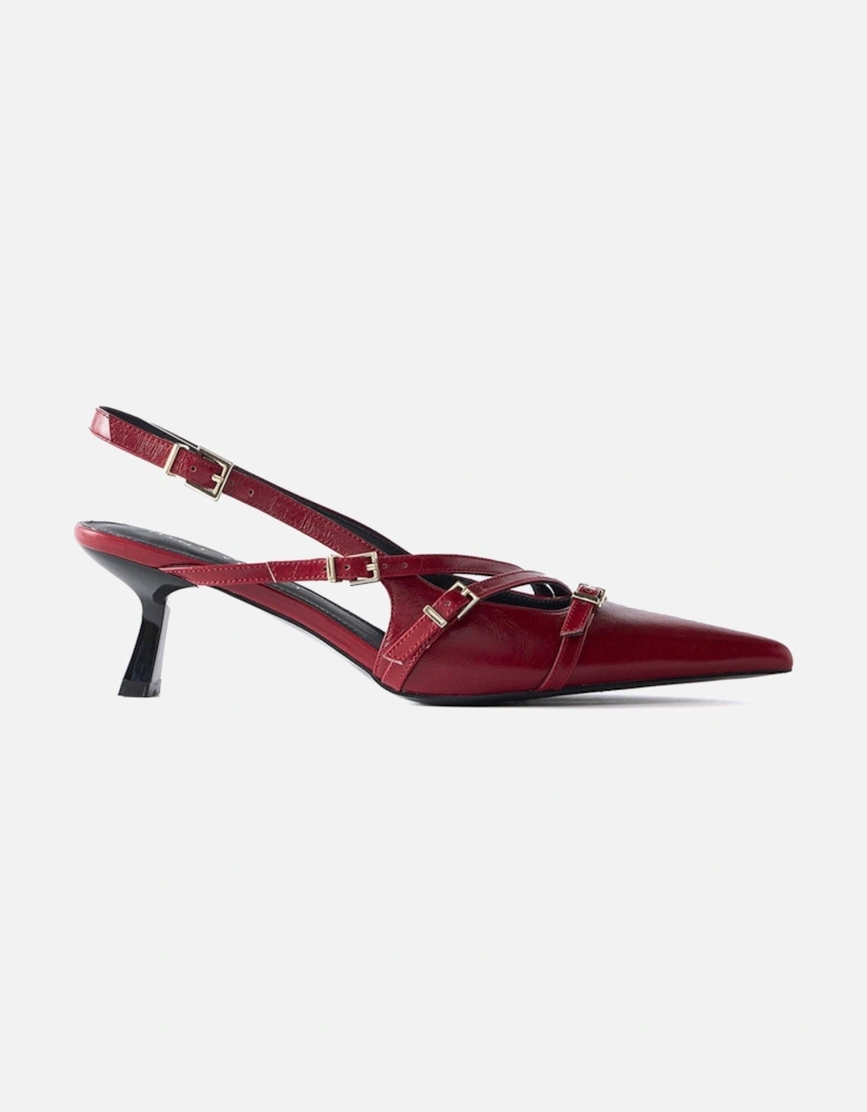 Slingback Shoe - Red