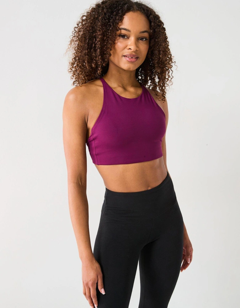 Womens Training Topanga Cross Back Bra - Purple