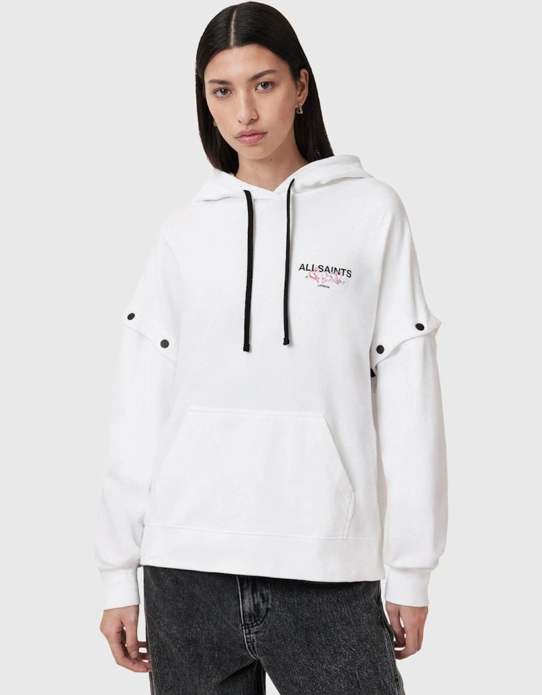 Amore Amphie Embroidered Hoodie - White