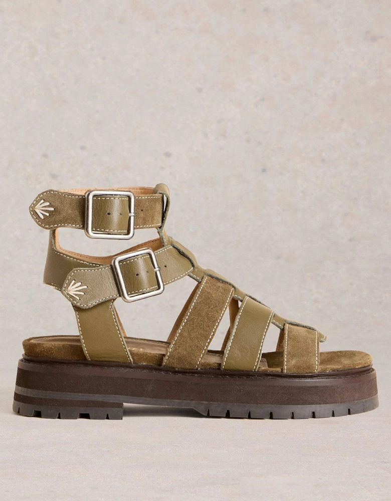 Alexa Gladiator Sandal - Green