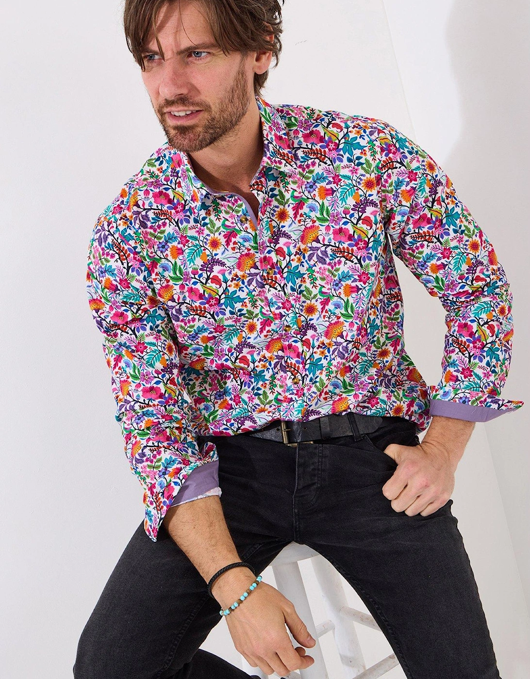 Brighten Up Floral Long Sleeve Shirt, 2 of 1