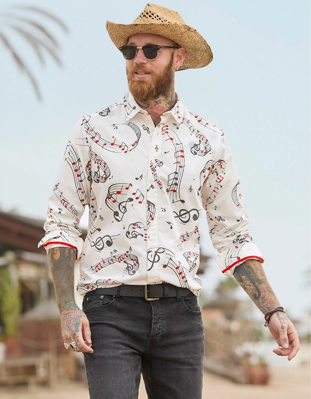 Hit The Note Long Sleeve Shirt - White, 2 of 1