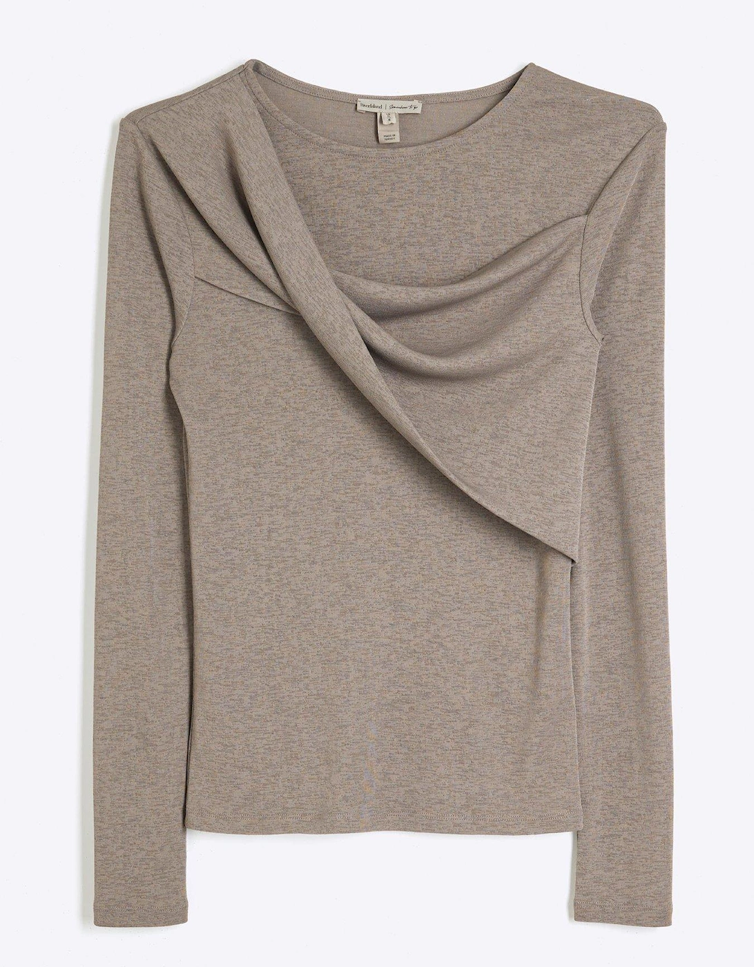 Mesh Twist Top - Grey