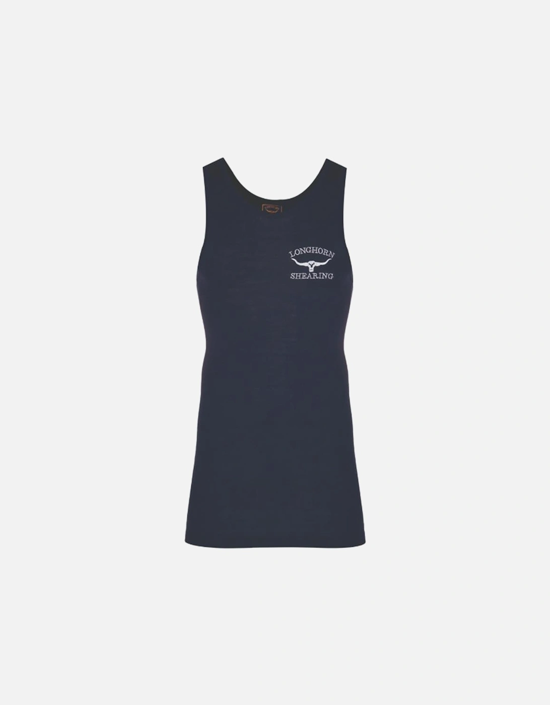 Longhorn Wool Singlet Navy, 2 of 1